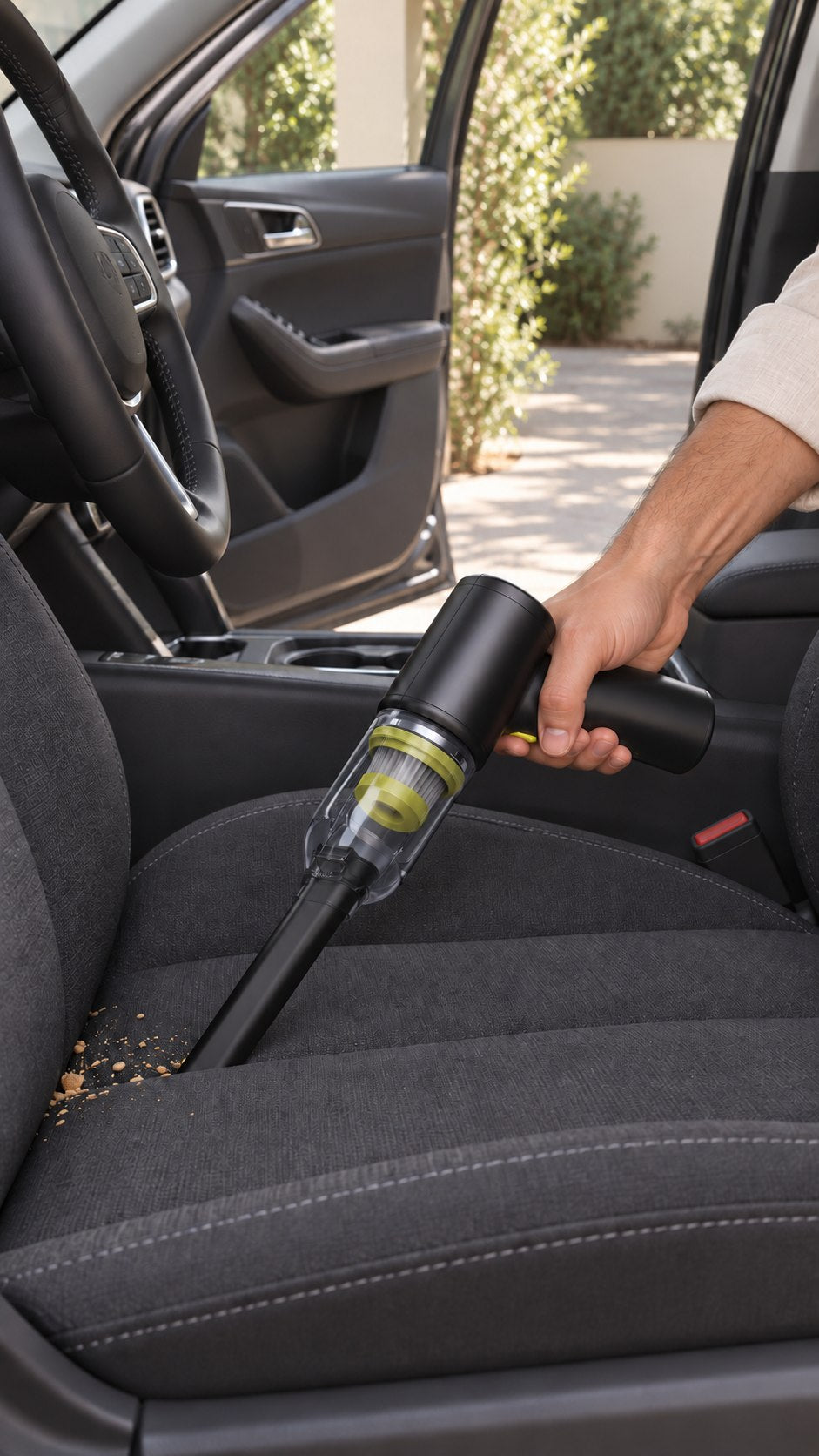 Car vacuum scene