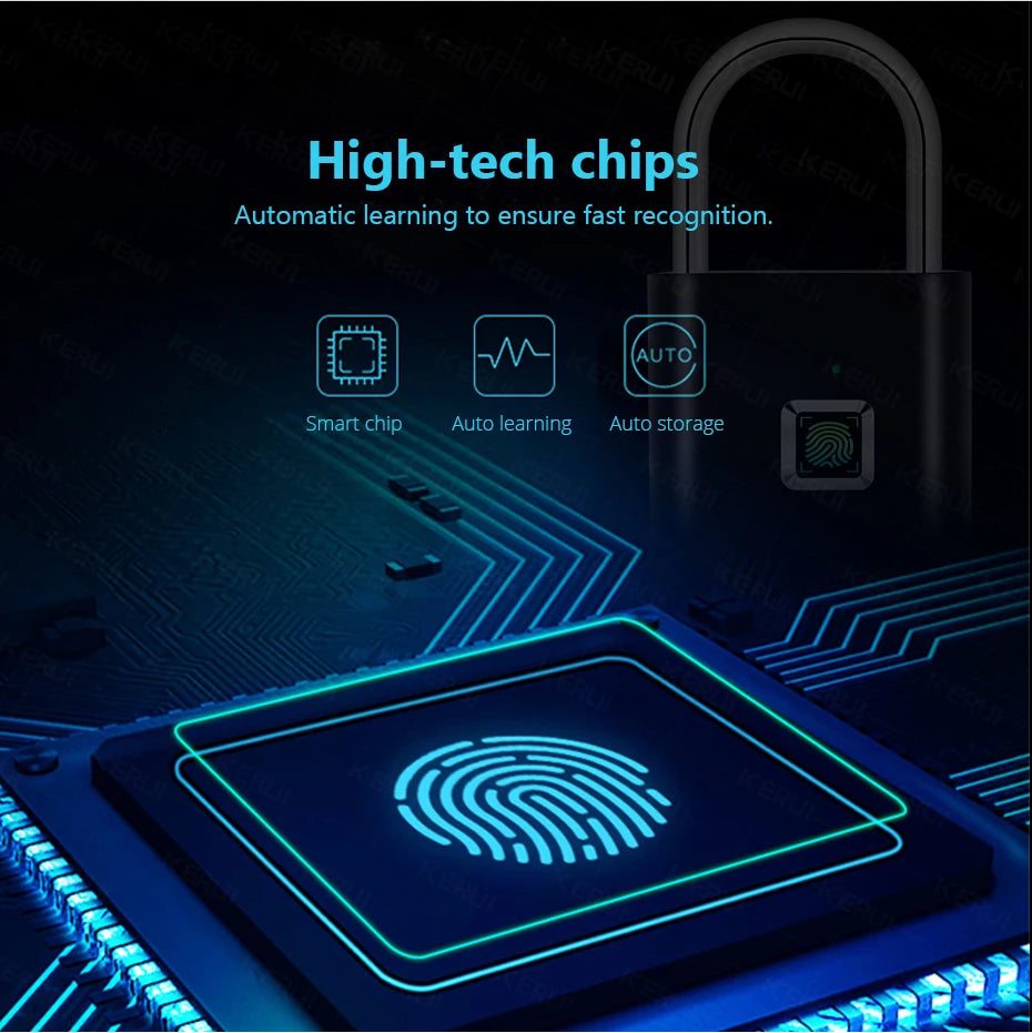 KERUI Smart Fingerprint Padlock .