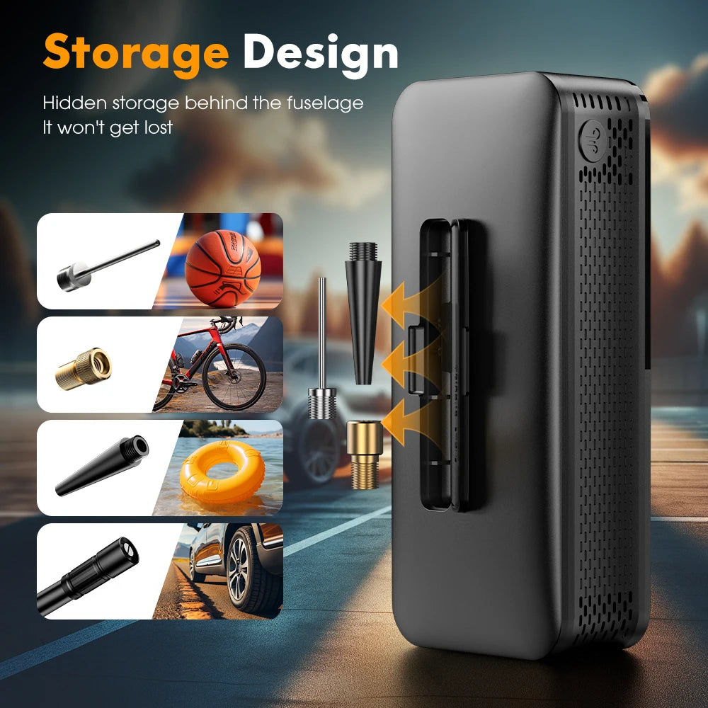 CARSUN Rechargeable Inflator Portable Compressor Digital .