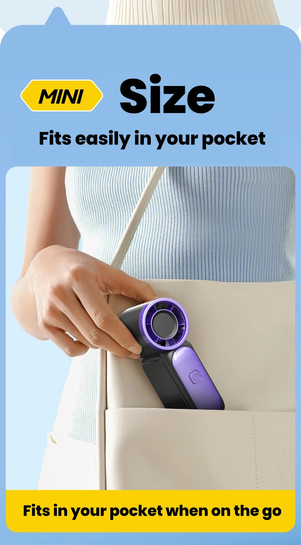 Compact Digital Portable Cooling Mini Fan