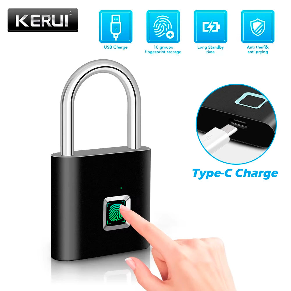 KERUI Smart Fingerprint Padlock .
