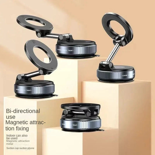 Vacuum Magnetic Car Phone Mount