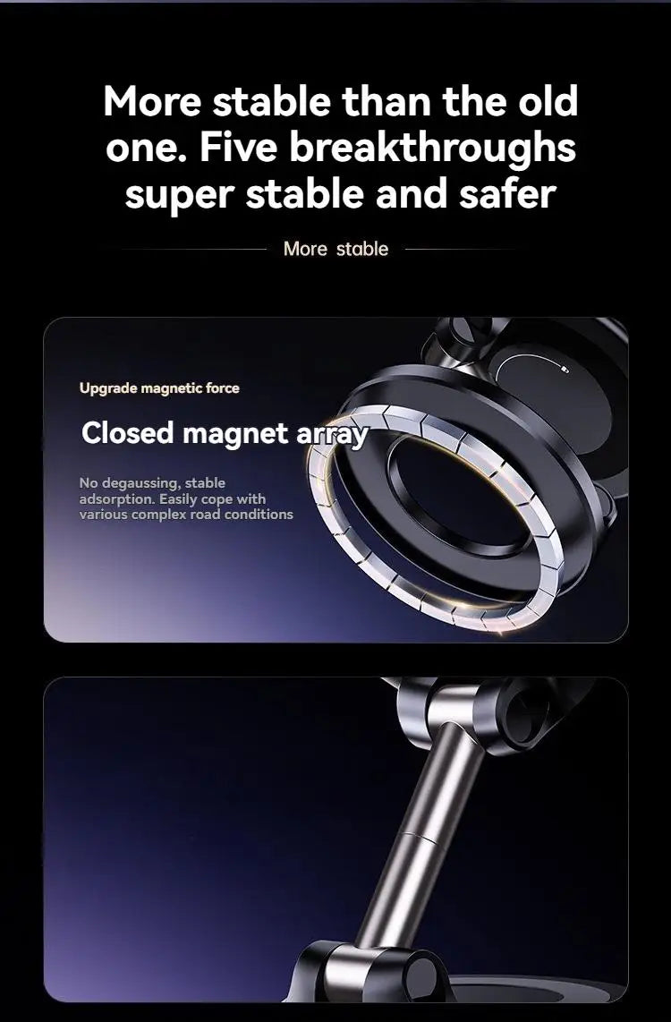 Car Mount Vacuum Magnetic Holder Strong Suction Stand .