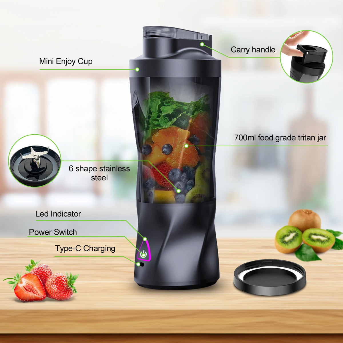 Wancle 700ML Multifunctional Blender