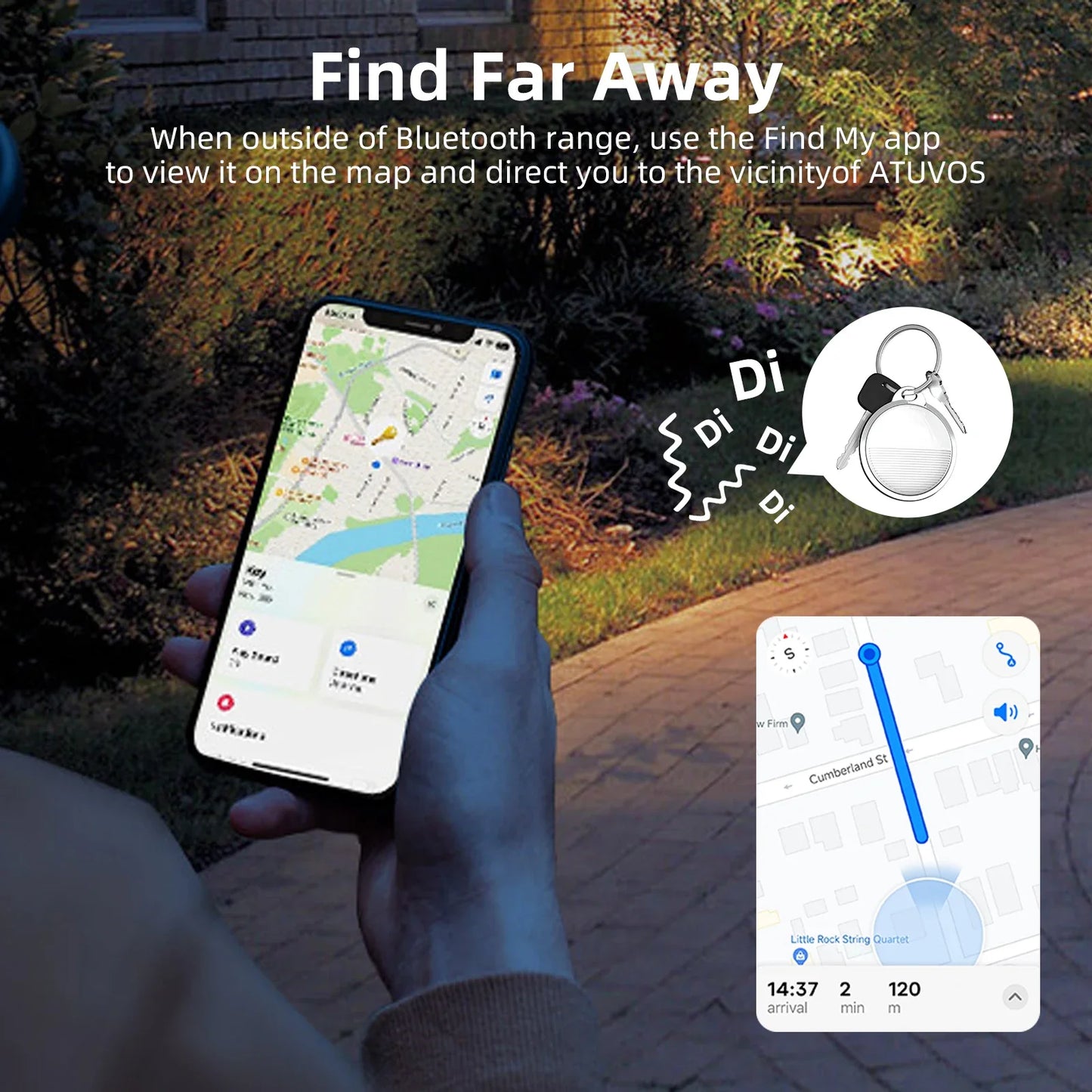 Mini GPS Tracker For Apple iOS System Find My APP Tag Wallet Finder .