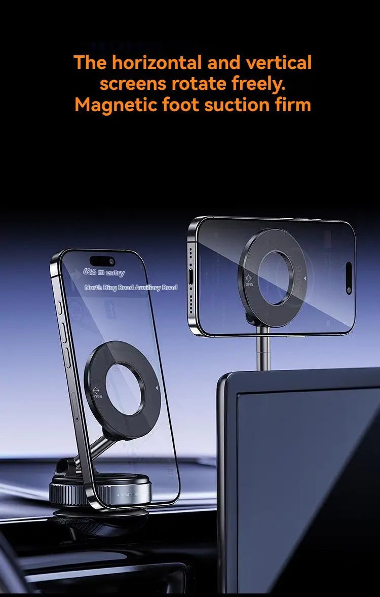 Car Mount Vacuum Magnetic Holder Strong Suction Stand .