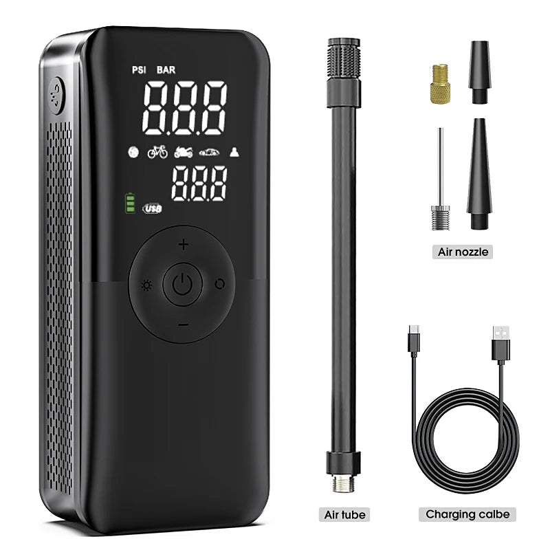 CARSUN Rechargeable Inflator Portable Compressor Digital .
