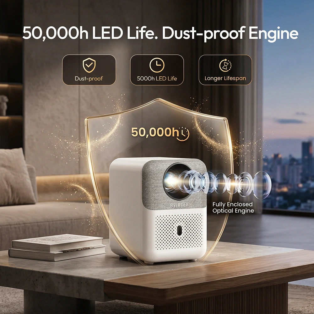 BYINTEK U4 Native 1080P Smart Projector