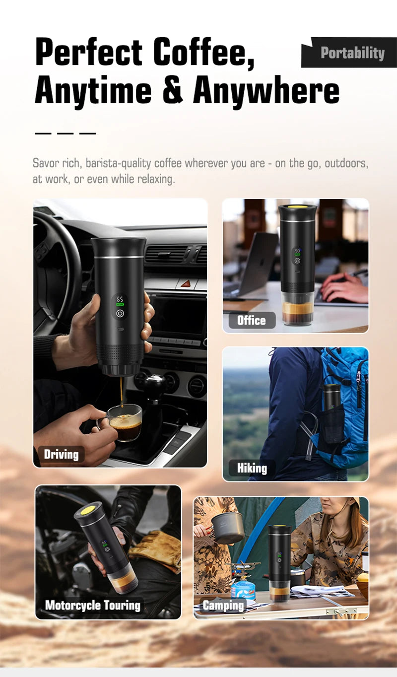 DENOKIN 3-in-1 Portable Espresso Machine