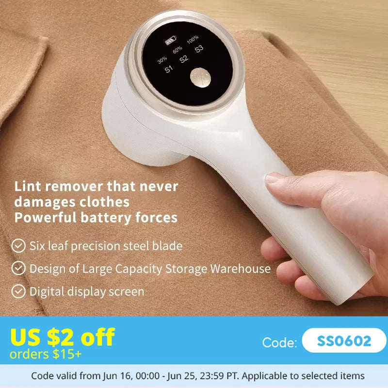 Rechargeable Fabric Shaver