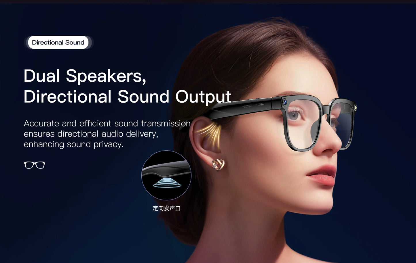 New HD AI Smart Glasses , HD Camera , AI Translation , Sunglasses . Men & Women