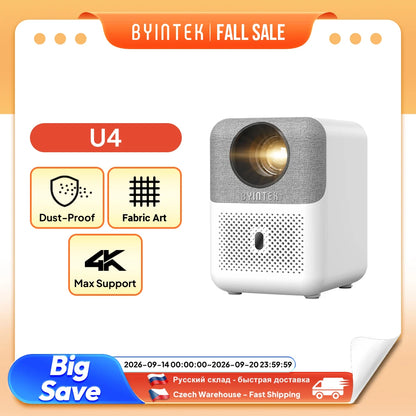 BYINTEK U4 Native 1080P Smart Projector