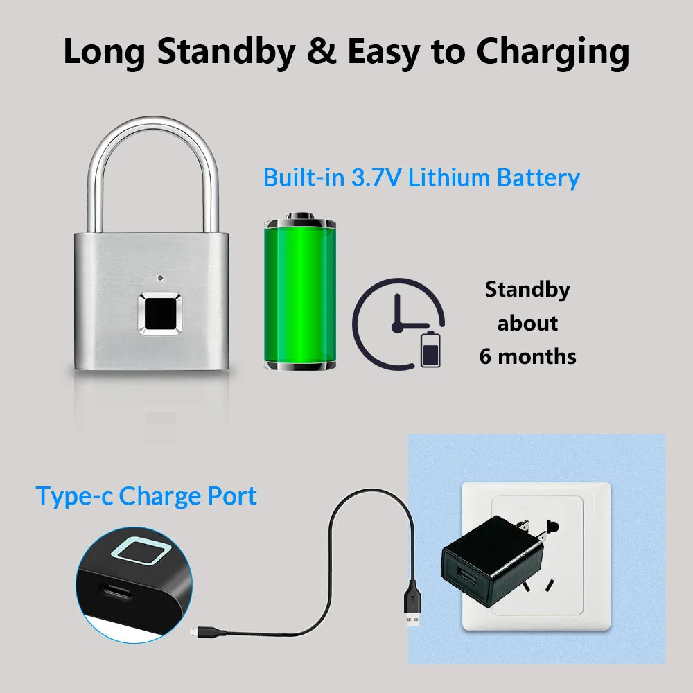 KERUI Smart Fingerprint Padlock .