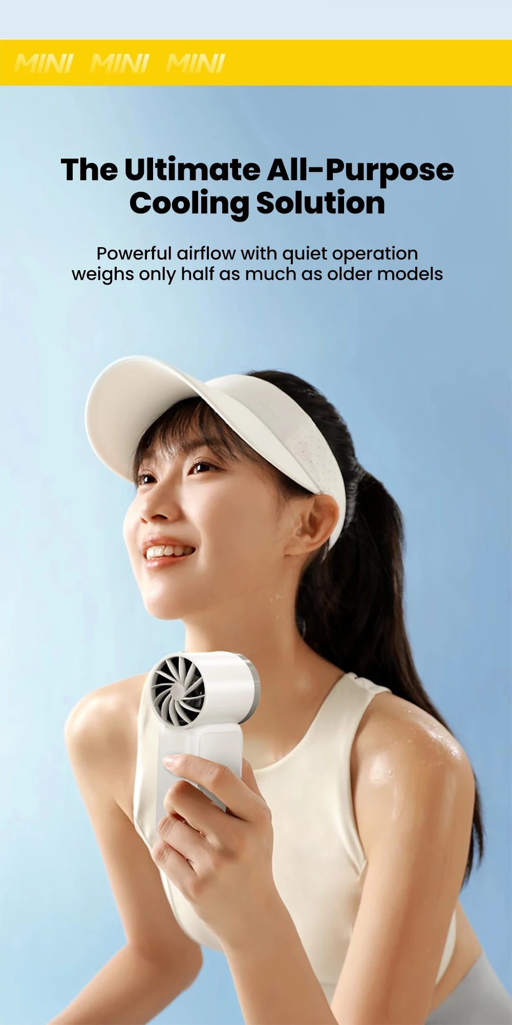 Compact Digital Portable Cooling Mini Fan