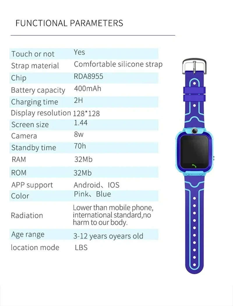 Lenovo 5G Smart Watch Tracker For Kids.