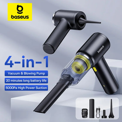 Baseus 4-in-1 Cordless Car Vacuum Cleaner