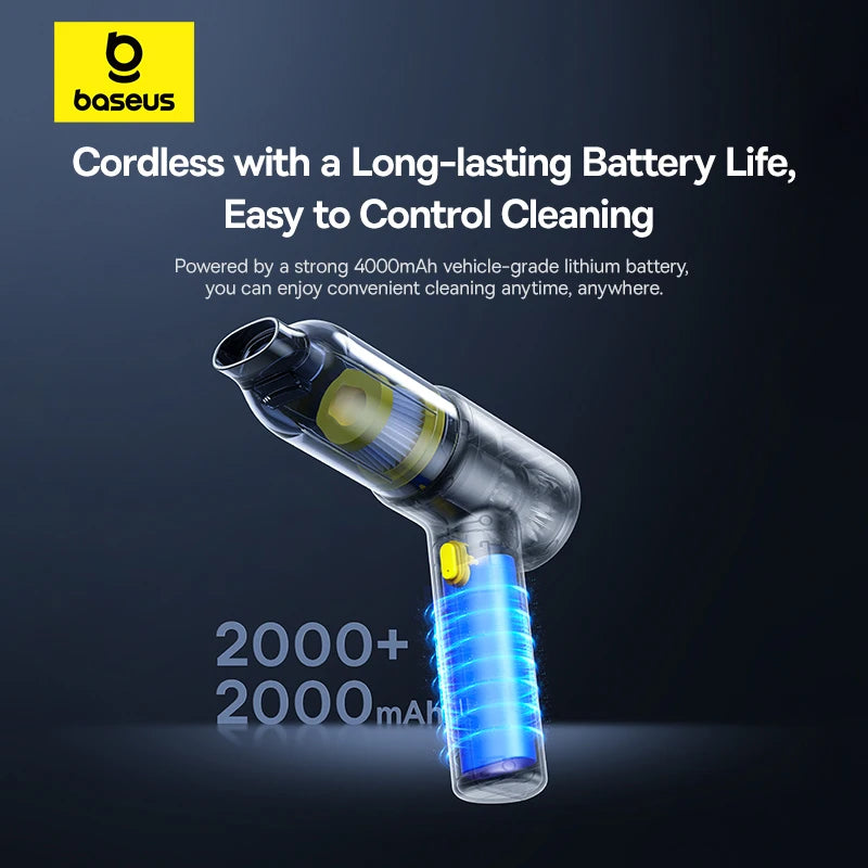 Baseus 4-in-1 Cordless Car Vacuum Cleaner