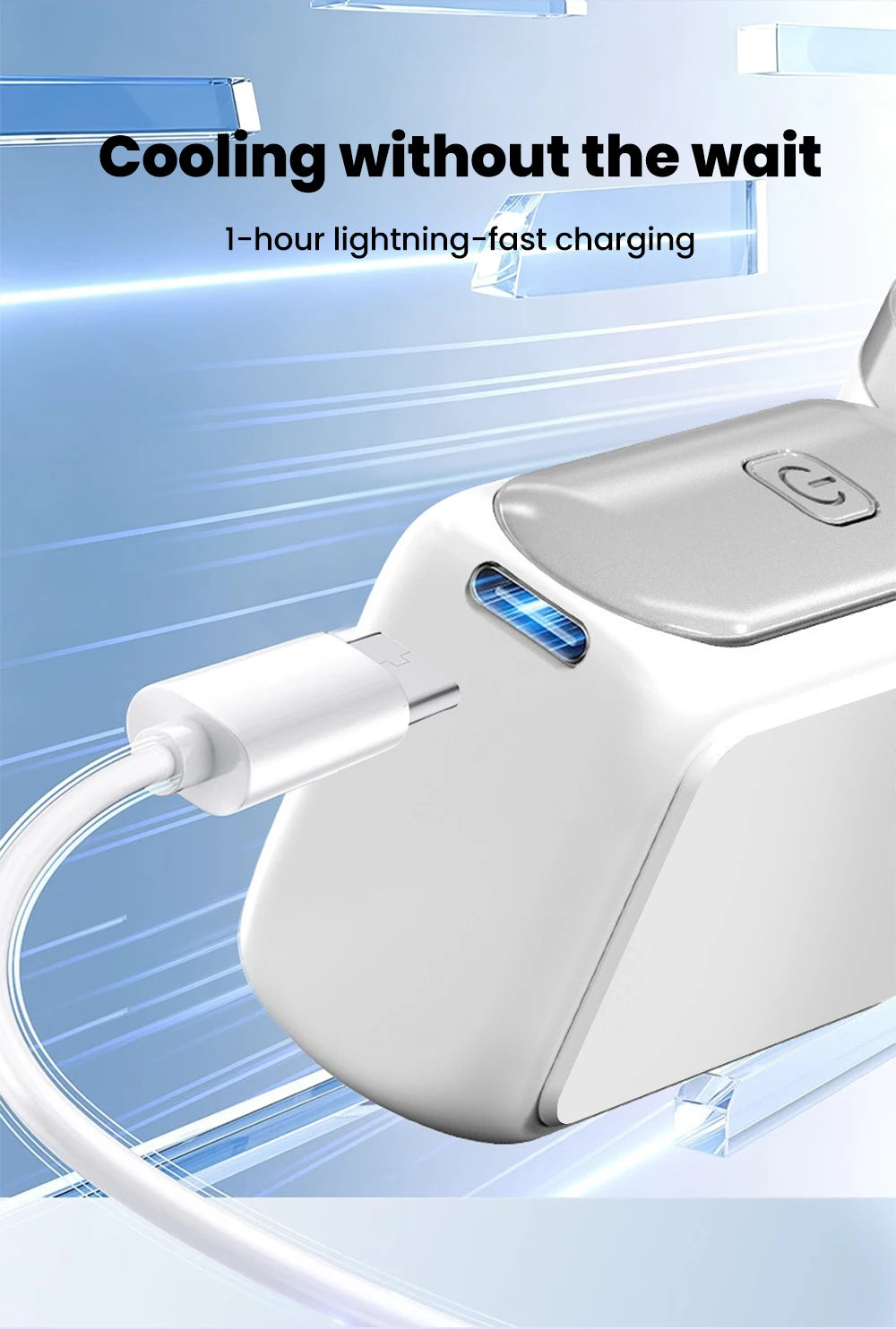 Compact Digital Portable Cooling Mini Fan