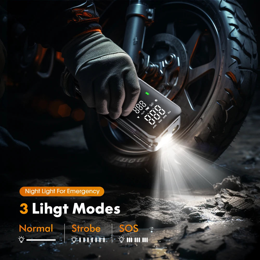 CARSUN Rechargeable Inflator Portable Compressor Digital .